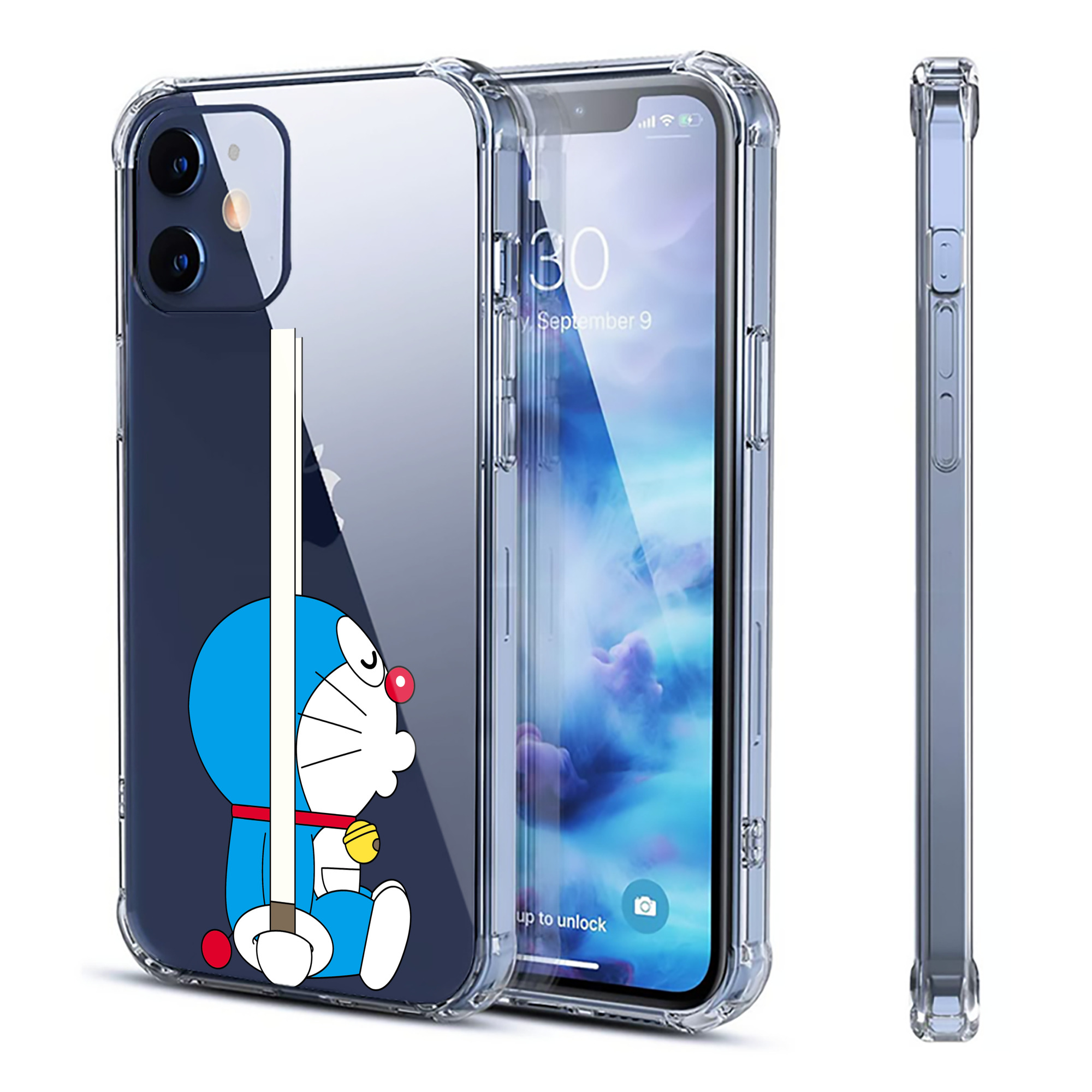 （画像用） ドラえもん Doraemon 【iPhone 12シリーズ対応】透明スマホケース（クリアソフトケース）